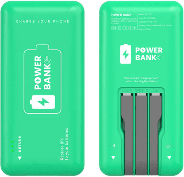Powerbank z kablami